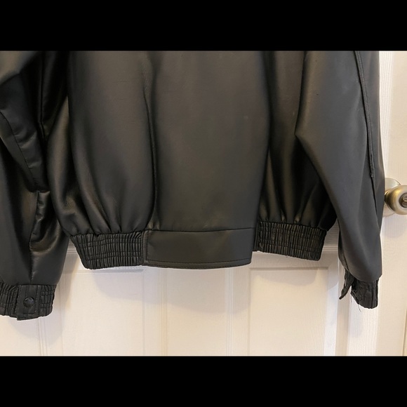 Check-In Men’s Black Vegan Leather Jacket - Picture 12 of 12